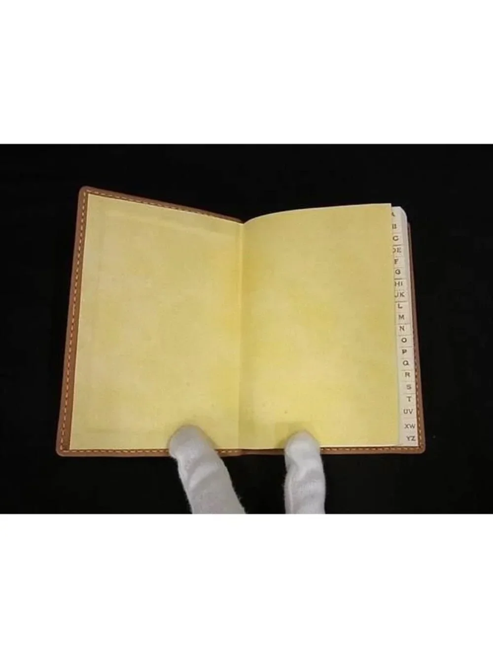 Loewe Leather Notebook Notepad Stationery Brown Fu2084